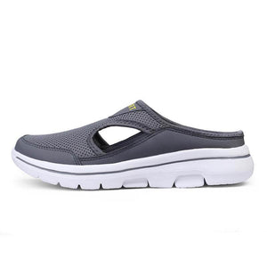 Lässige Damen Herren Slip-on Sandalen mit dicker Sohle Mesh Halbschuhe Schuhe (Unisex)