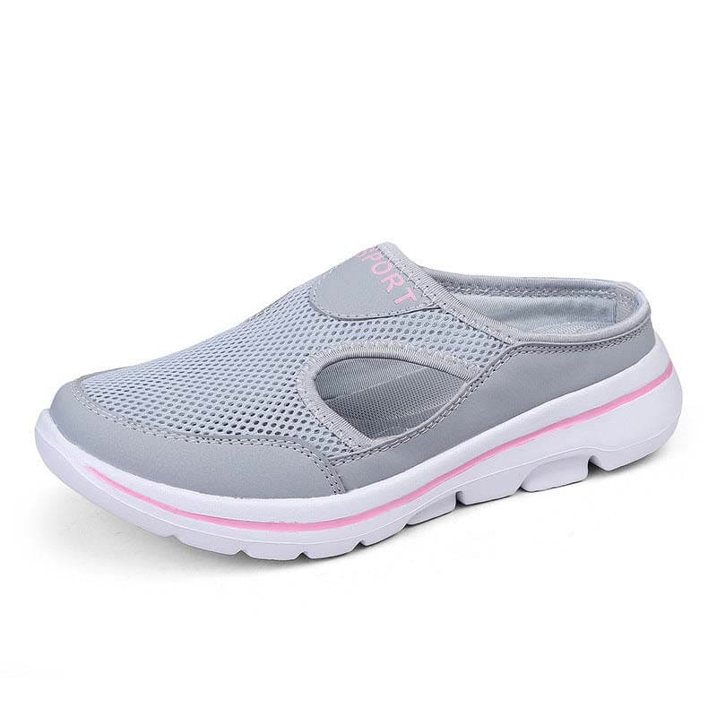 Lässige Damen Herren Slip-on Sandalen mit dicker Sohle Mesh Halbschuhe Schuhe (Unisex)