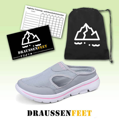 Lässige Damen Herren Slip-on Sandalen mit dicker Sohle Mesh Halbschuhe Schuhe (Unisex)