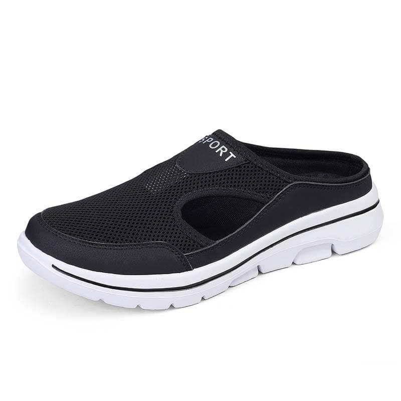 Lässige Damen Herren Slip-on Sandalen mit dicker Sohle Mesh Halbschuhe Schuhe (Unisex)