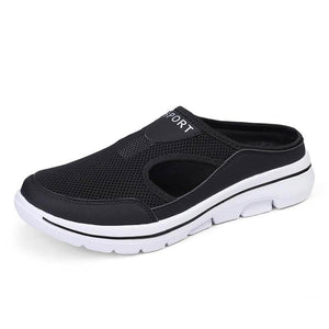 Lässige Damen Herren Slip-on Sandalen mit dicker Sohle Mesh Halbschuhe Schuhe (Unisex)