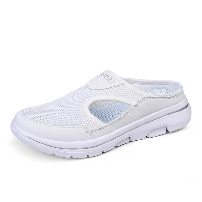 Lässige Damen Herren Slip-on Sandalen mit dicker Sohle Mesh Halbschuhe Schuhe (Unisex)
