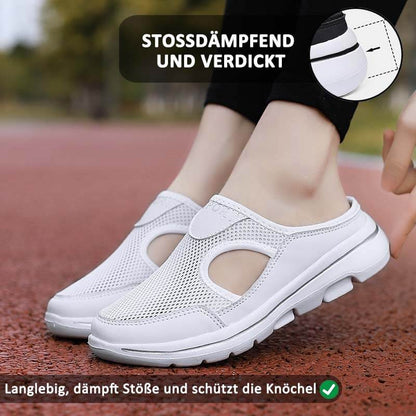 Lässige Damen Herren Slip-on Sandalen mit dicker Sohle Mesh Halbschuhe Schuhe (Unisex)