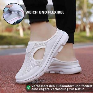 Lässige Damen Herren Slip-on Sandalen mit dicker Sohle Mesh Halbschuhe Schuhe (Unisex)