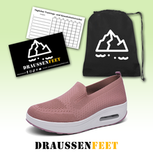 Lade das Bild in den Galerie-Viewer, draussenfeet strickschuhe 31538 rosa
