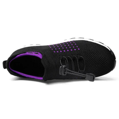 Damen Socken Schuhe Casual Flying Woven Schnürschuhe Dickbesohlte Sportschuhe Outdoor