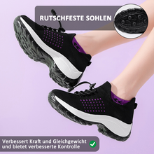 Lade das Bild in den Galerie-Viewer, draussenfeet strickschuhe 31539 dunkelviolett
