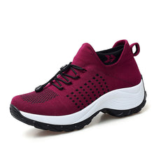 Lade das Bild in den Galerie-Viewer, draussenfeet strickschuhe 31539 rot
