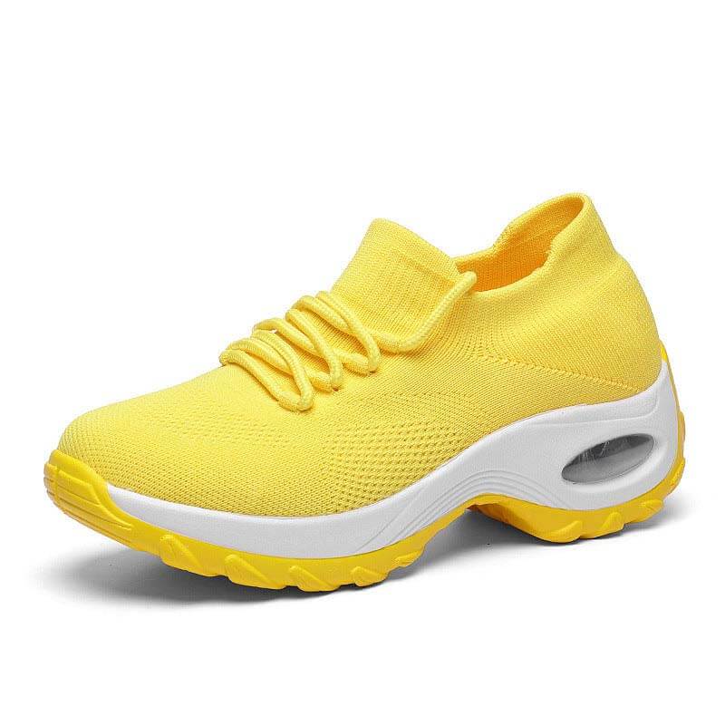 Damen Sportschuhe Mit Fliegenden Stricksocken, Lässige Laufschuhe