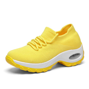 draussenfeet strickschuhe 31540 gelb