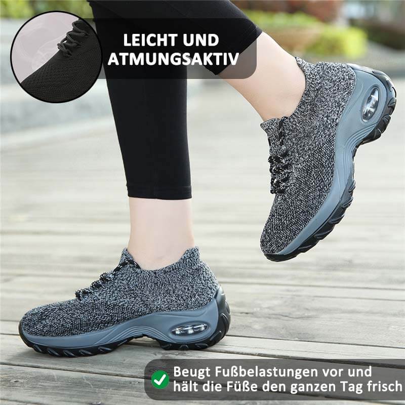 Damen Sportschuhe Mit Fliegenden Stricksocken, Lässige Laufschuhe