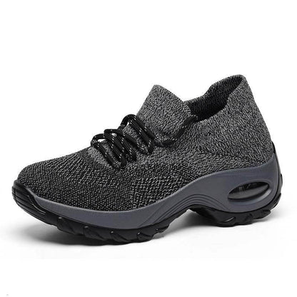 Damen Sportschuhe Mit Fliegenden Stricksocken, Lässige Laufschuhe