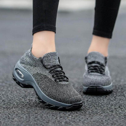 Damen Sportschuhe Mit Fliegenden Stricksocken, Lässige Laufschuhe