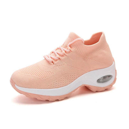 Damen Sportschuhe Mit Fliegenden Stricksocken, Lässige Laufschuhe
