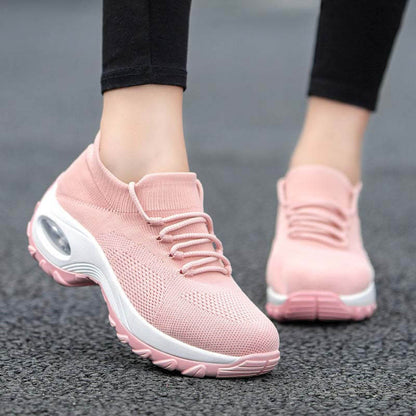 Damen Sportschuhe Mit Fliegenden Stricksocken, Lässige Laufschuhe