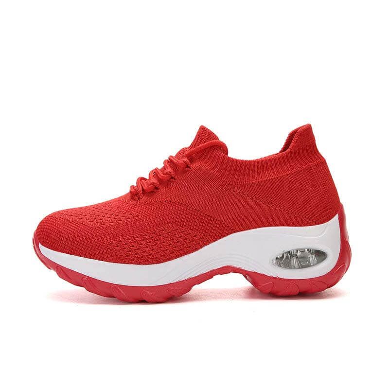 Damen Sportschuhe Mit Fliegenden Stricksocken, Lässige Laufschuhe