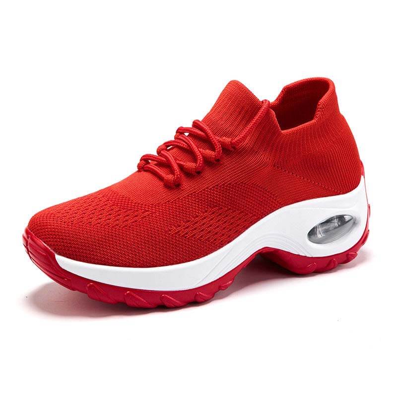 Damen Sportschuhe Mit Fliegenden Stricksocken, Lässige Laufschuhe