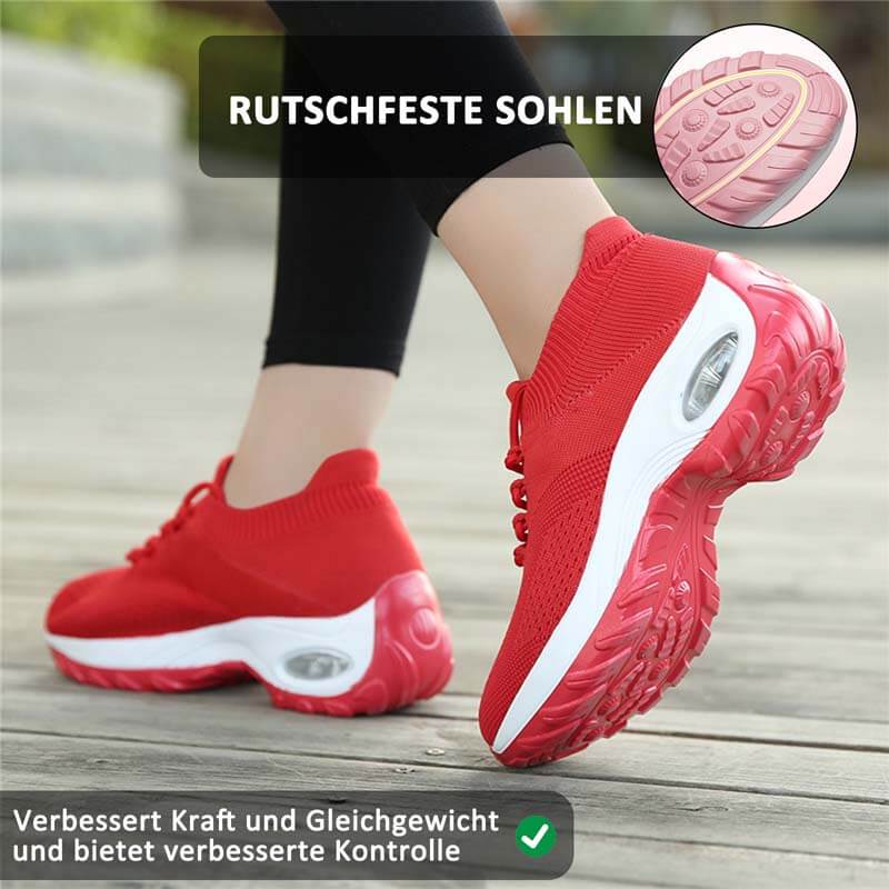 Damen Sportschuhe Mit Fliegenden Stricksocken, Lässige Laufschuhe