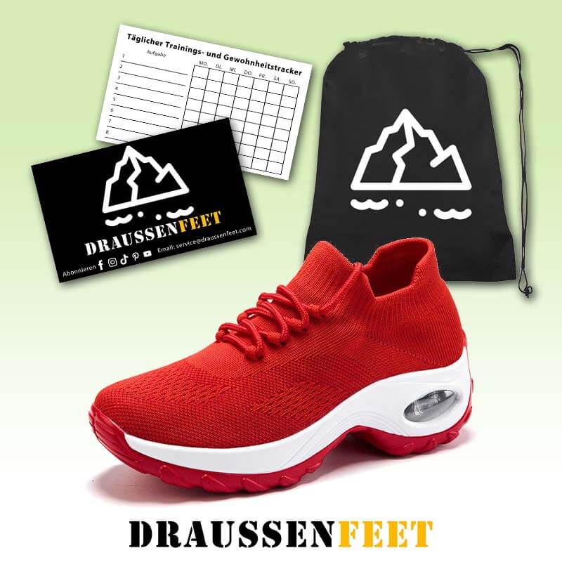 Damen Sportschuhe Mit Fliegenden Stricksocken, Lässige Laufschuhe