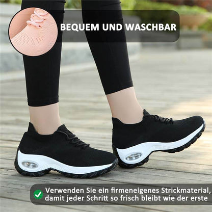 Damen Sportschuhe Mit Fliegenden Stricksocken, Lässige Laufschuhe