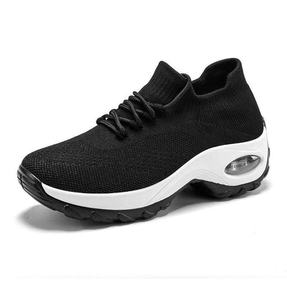 Damen Sportschuhe Mit Fliegenden Stricksocken, Lässige Laufschuhe