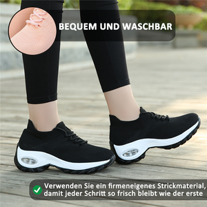draussenfeet strickschuhe 31540 schwarz und weiss