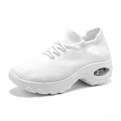 Damen Sportschuhe Mit Fliegenden Stricksocken, Lässige Laufschuhe