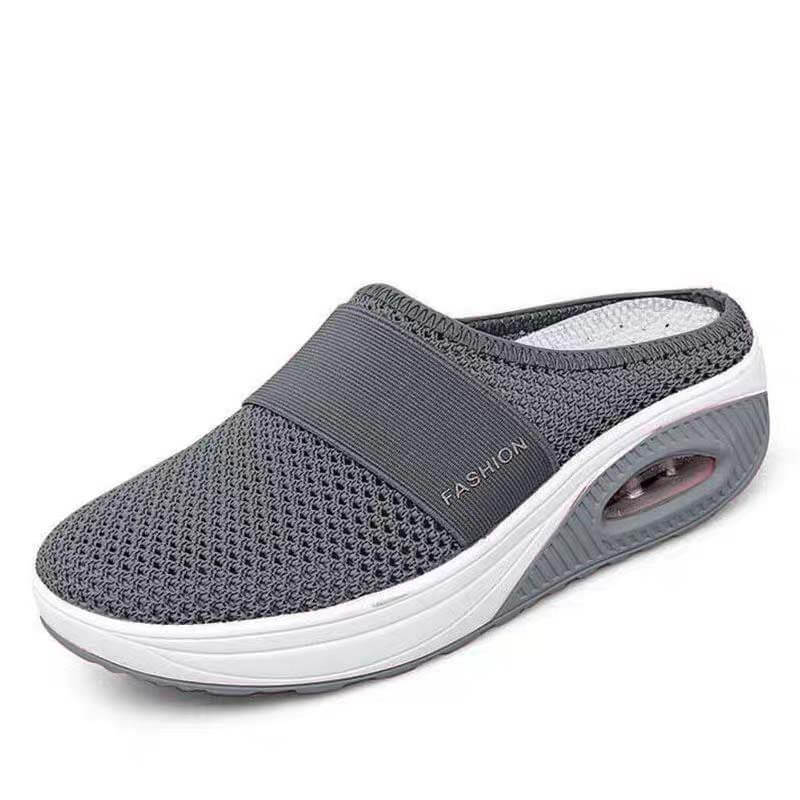 Damen Mesh Dicke Unterseite Fliegender Strick Hausschuhe