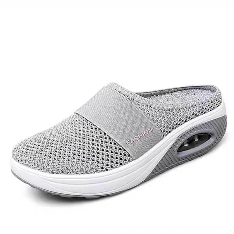 Damen Mesh Dicke Unterseite Fliegender Strick Hausschuhe