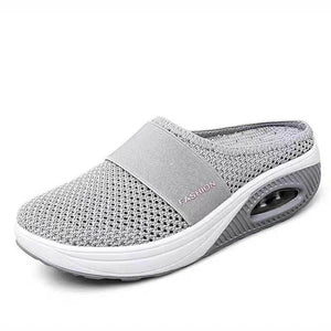 Damen Mesh Dicke Unterseite Fliegender Strick Hausschuhe