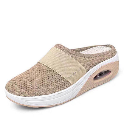 Damen Mesh Dicke Unterseite Fliegender Strick Hausschuhe