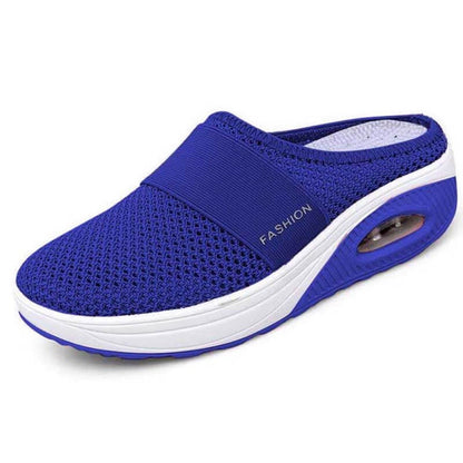 Damen Mesh Dicke Unterseite Fliegender Strick Hausschuhe