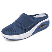 Lade das Bild in den Galerie-Viewer, draussenfeet strickschuhe 31554 marineblau
