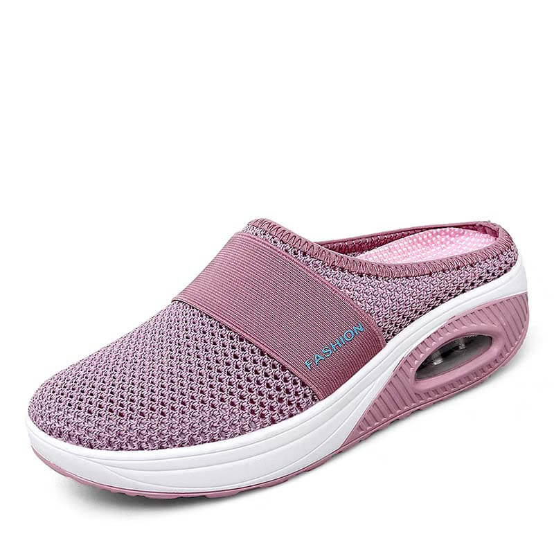 Damen Mesh Dicke Unterseite Fliegender Strick Hausschuhe