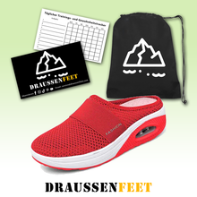 Lade das Bild in den Galerie-Viewer, draussenfeet strickschuhe 31554 rot
