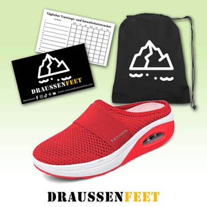 Damen Mesh Dicke Unterseite Fliegender Strick Hausschuhe