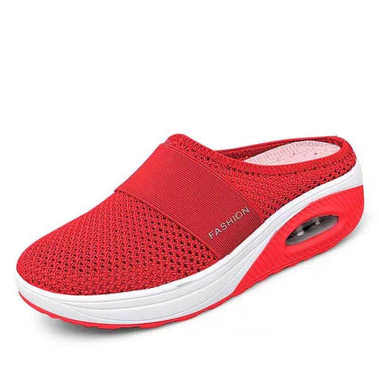 Damen Mesh Dicke Unterseite Fliegender Strick Hausschuhe