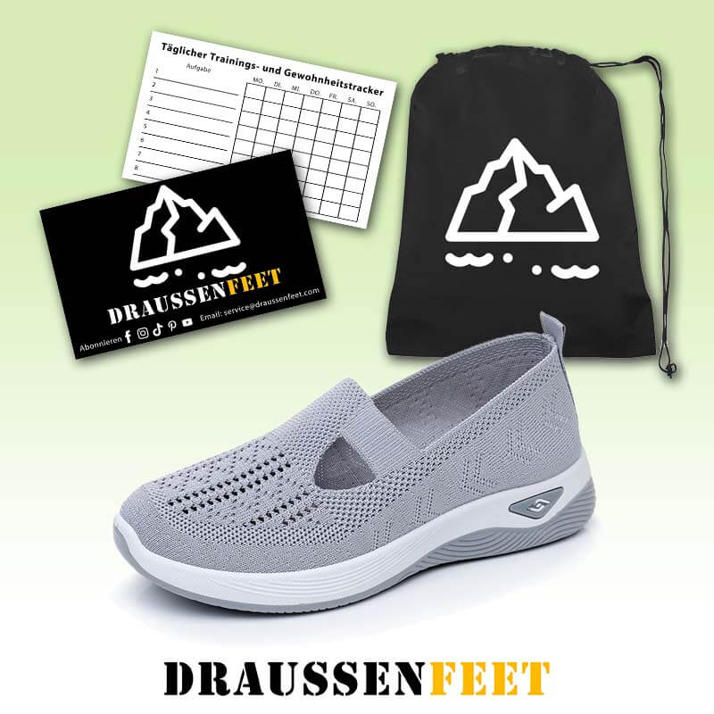 Atmungsaktive Slip-on-Strickschuhe für Damen im Sommer mit weicher Sohle