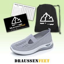 Lade das Bild in den Galerie-Viewer, draussenfeet strickschuhe 31555 grau
