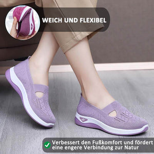Atmungsaktive Slip-on-Strickschuhe für Damen im Sommer mit weicher Sohle