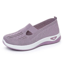 Lade das Bild in den Galerie-Viewer, draussenfeet strickschuhe 31555 hellviolett
