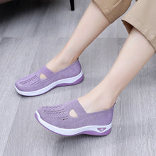 Lade das Bild in den Galerie-Viewer, draussenfeet strickschuhe 31555 hellviolett

