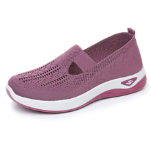 Lade das Bild in den Galerie-Viewer, draussenfeet strickschuhe 31555 lila
