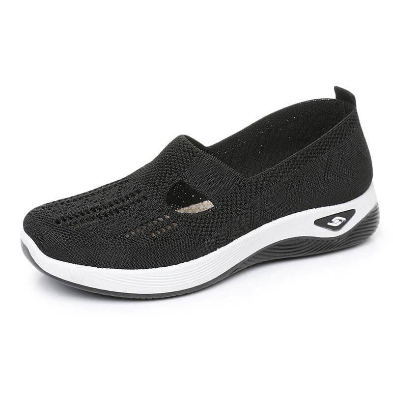 Atmungsaktive Slip-on-Strickschuhe für Damen im Sommer mit weicher Sohle