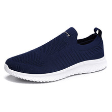 Lade das Bild in den Galerie-Viewer, draussenfeet strickschuhe 31556 dunkelblau
