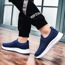 Lade das Bild in den Galerie-Viewer, draussenfeet strickschuhe 31556 konigsblau

