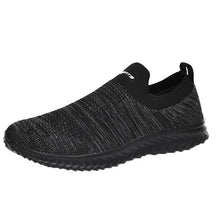 Lade das Bild in den Galerie-Viewer, draussenfeet strickschuhe 31556 schwarz und grau
