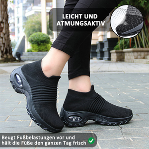 draussenfeet strickschuhe 31557 reines schwarz 