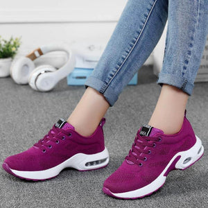 Damen Frühling Mesh Flying Weben Bequeme Casual Sportschuhe