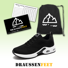 Lade das Bild in den Galerie-Viewer, draussenfeet strickschuhe 31558 schwarz 

